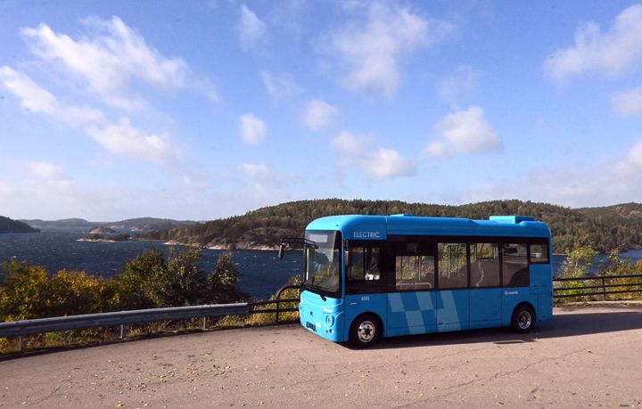 En av fyra minielbussar som ska gå på linje 57 i Bergsjön. Fotograf: Ulo Maasing