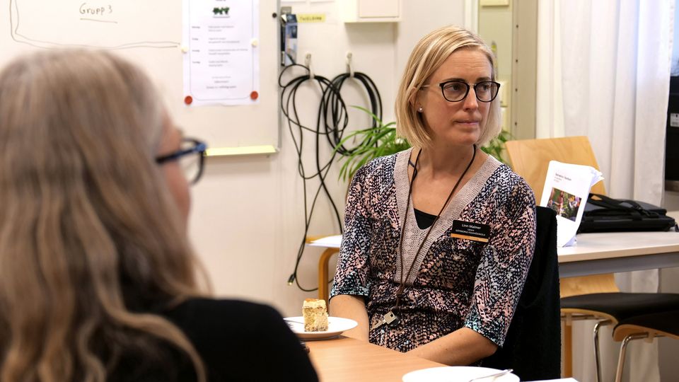 Linn Malmer och Berit Román