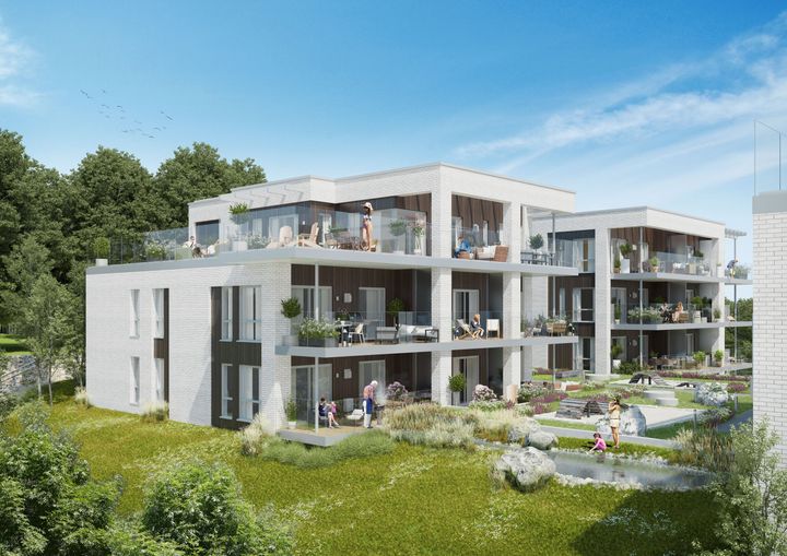 AF Gruppen bygger bostadsprojektet ”Villa Bekkestuene” på Bekkestua i Bærum