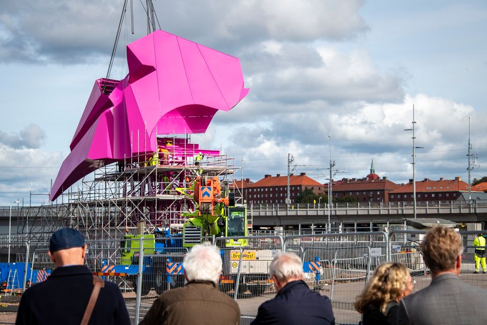 "bLINK" av Katharina Grosse. Foto Ricard Estay/Statens konstråd