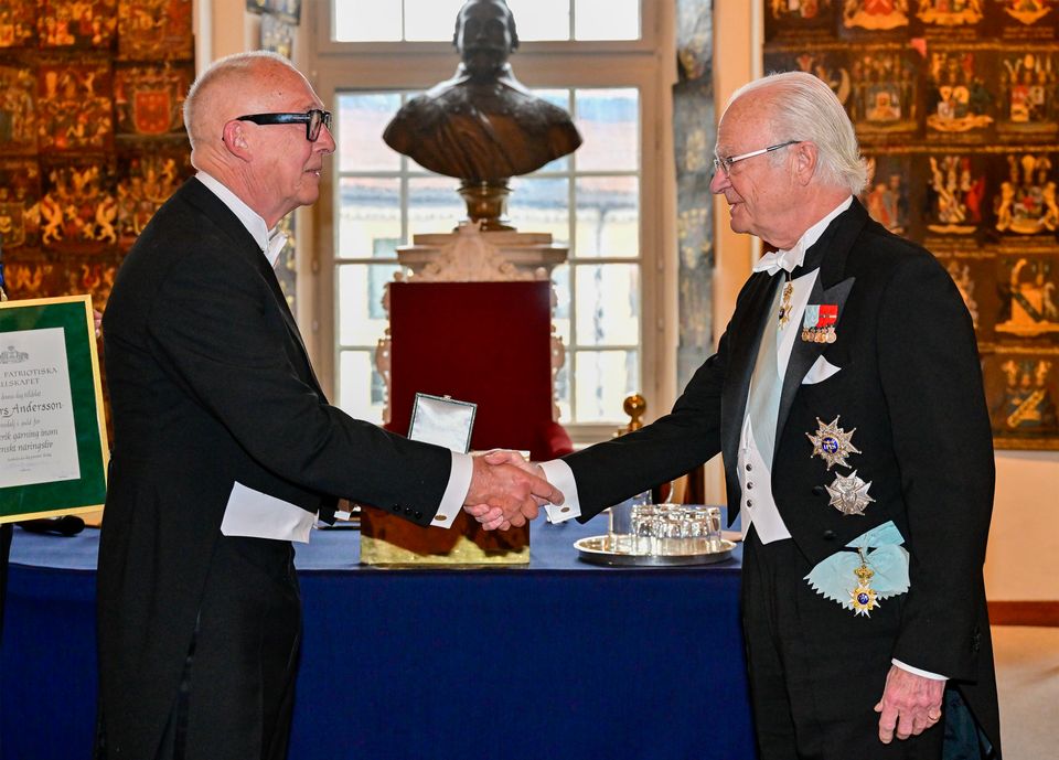 Anders Andersson och Hans Majestät Konungen Carl XVI Gustaf