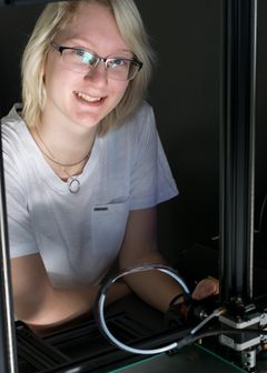 Wilma Schwenk går årskurs 2 på NTI Gymnasiet Karlstad