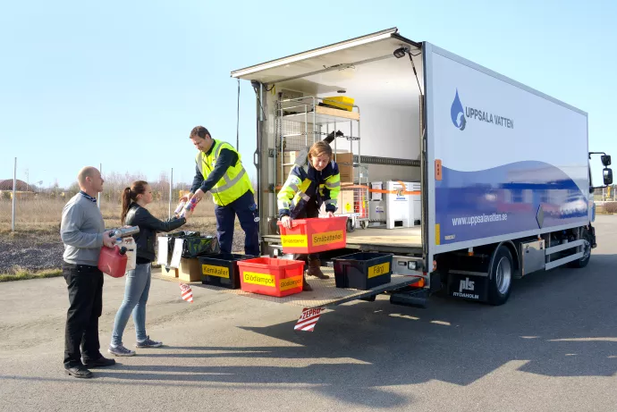 Mobil Insamling Av Farligt Avfall I Uppsala Uppsala Vatten Och Avfall Ab