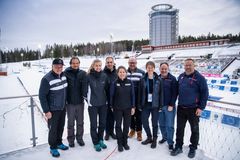 Representanter från IBU och FIS i Östersund under para-VM