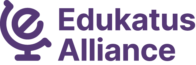 Edukatus Alliance_logo_lila_stor_symbol_tvåradig TEST TILL TT