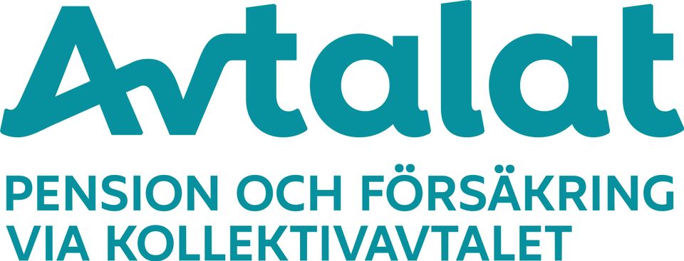 Avtalats logotyp med devis (turkos) - för tryck