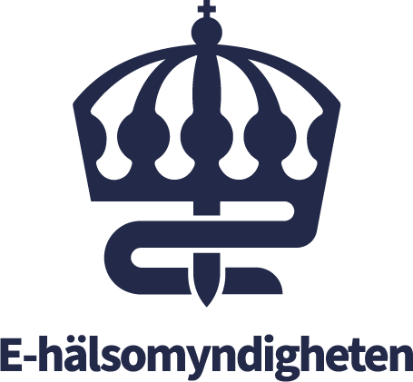 E-hälsomyndighetens logotyp (stående)