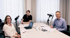 Tina Bohlin, kvalitetsexpert och projektledare SIS med Marcus Ihre samt tekniker Rasmus Lindgren