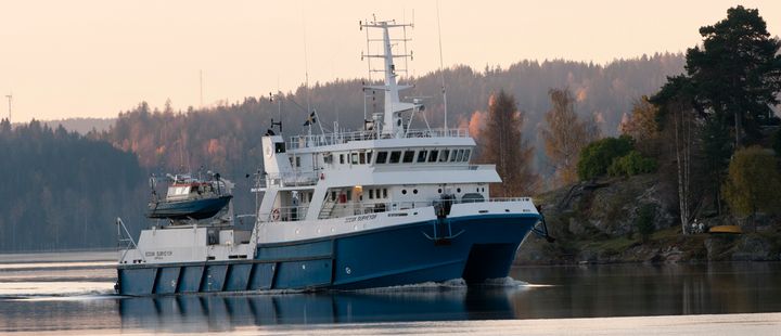 SGUs fartyg Ocean Surveyor har med avancerade undersöknings- och provtagningssystem unika möjligheter att undersöka havsbotten.