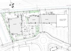 Klart med bygglov för tre nya byggnader på Klockarbäckens handelsområde. Situationsplan: Tyréns.