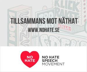 Martina Ander illustration och No Hate Speech Movement logo