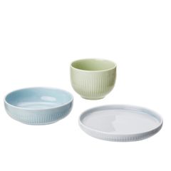 MORGONTE tallrik/skål 99:-/set om 3. Flerfärgad.