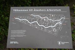 Karta Åkeshovs arboretum