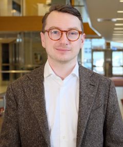 Emil Askestad, statistiker och analytiker på Afa Försäkring. Foto: Adam Fredholm