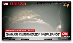 Expressens världsexklusiva bilder på North Stream visades i CNN.