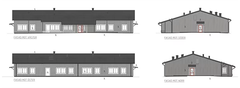 Fasadskiss: Ny gruppbostad inom LSS. Illustration Tecnicon konsult