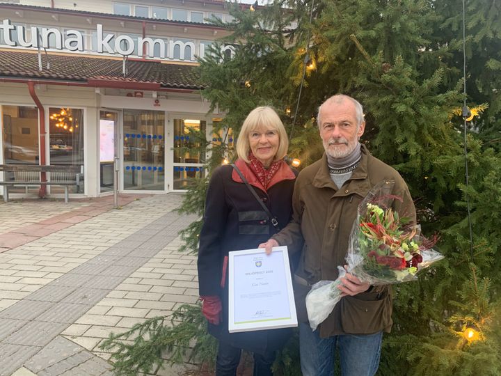 Klas Norin, vinnare av Miljöpriset 2020, tillsammans med sin fru Kerstin Söderberg som han vill dela utmärkelsen med då hon är högst delaktig i arbetet de gör.