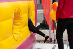 Hoppborg på Rinkebystråket. Foto: Markus Hallberg