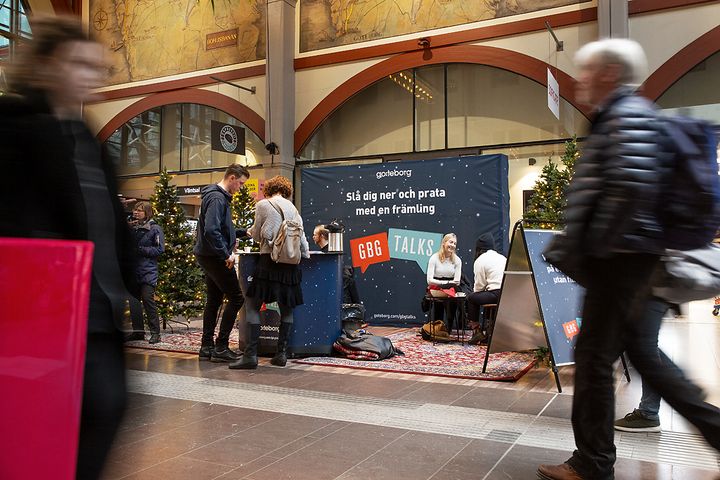 Gbg Talks at Gothenburg Central Station. Photo: Dear Studio/Mattias Vogel.