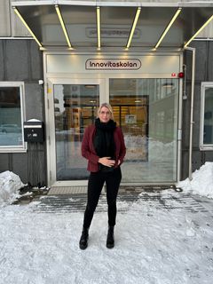 Monica Fernqvist, biträdande rektor på Innovitaskolan Vällingby Park, ser fram emot att skolans högstadium startar till hösten.