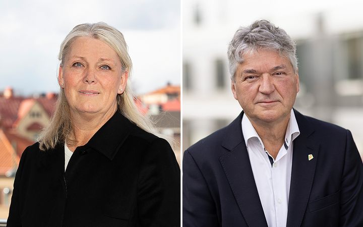 Jeanette Berggren, vd på Örebroporten och Anders Nordstrand, vd på Sveriges Allmännytta.
