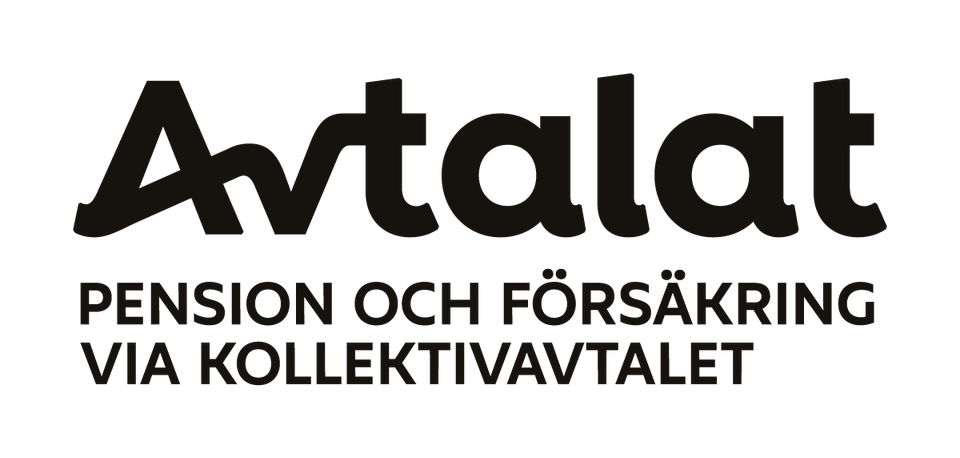 Avtalats logotyp med devis (svart) - för webb och sociala medier