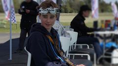 Isak Hollman, 13 år,  på Swedish Drone Cup tävling.