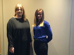 Matilda Edström och Malin Lignell, matematiklärare på Praktiska gymnasiet Liljeholmen, föreläser på Matematikbiennalen 2020.