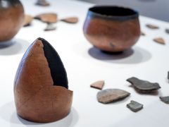Arkeologiska föremål ur den nubiska samlingen på Gustavianum.