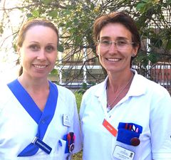 Nutritionsscreening införs på Akademiska barnsjukhuset för att upptäcka barn som riskerar undernäring. På bilden syns Johanna Sjömar (vänster) och Jenny Stålhammar, som båda arbetar med screeningen.