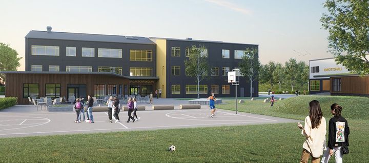 Ny skola i Bagartorp.