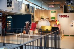 Utställningen IKEA genom tiderna tar med besökarna på en tidsresa genom företagets historia – från 1950-talet till idag. Här får besökarna upptäcka hur IKEA har transformerats som företag, designhus och trendsättare under de senaste 80 åren, och hur IKEA har påverkat, och påverkats av tidernas stora trender.