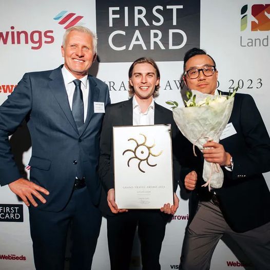 Peter Browall, Anton Österberg och Marcus Andersson var på plats vid Grand Travel Awards.