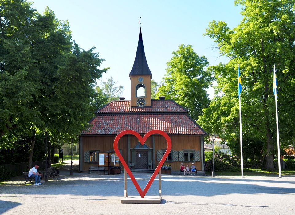 Rådhuset på Stora torget i Sigtuna stad. 