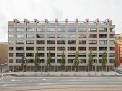Vinnaren av Kasper Salin-priset 2022 är ett ovanligt kontorshus på en svårbebyggd tomt. Foto: Mikael Olsson
