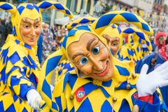 Narrar i karnevalståget i Bad Canstatt © DZT/Dietmar Scherf