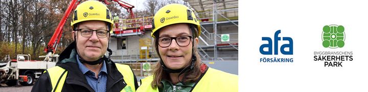Berndt Jonsson, Byggföretagen och Susanna Stymne Airey, Afa Försäkring. Foto: Linda Harling.