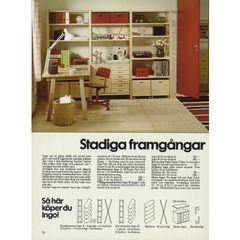 Stadiga framgångar för Ingo hyllor! Katalogen 1977.