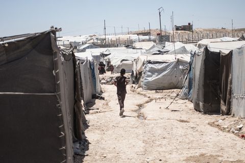 Lägret al-Hol i nordöstra Syrien. Foto: Florent Vergnes