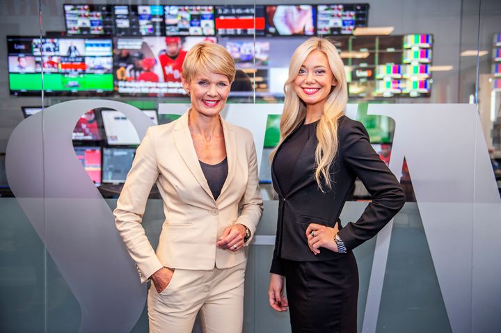 Expressen TV:s programledare Anna Herdenstam och Tess Ulander. Foto Anna-Karin Nilsson.