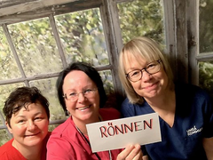 Rönnens personal: Renata Olsin undersköterska, Carina Nensén demens- och äldrepsykiatrispecialiserad undersköterska, Marika Andersson undersköterska.