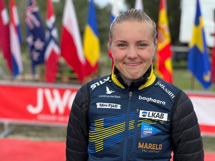 Hanna Lundberg tog tre guld av tre möjliga på junior-VM i Portugal som avslutades på söndagen. Bild: Johan Trygg