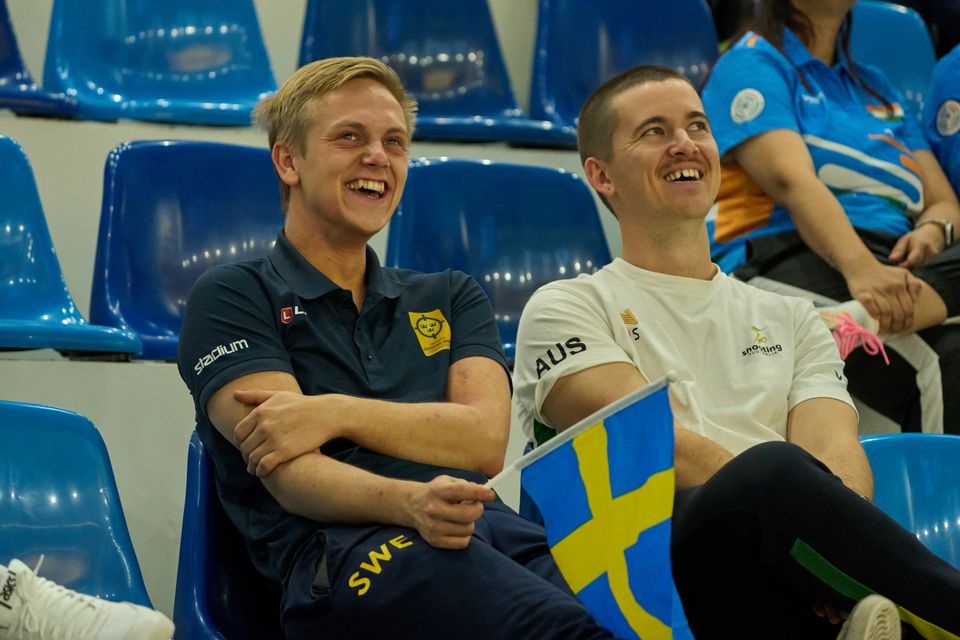 Victor Lindgren hejar på Madsen i VM-finalen