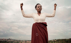 Betty Makiseru, Uganda, ordförande i bostadskooperativet Kwefaako, ett av kooperativen som We Effect stödjer. Fotograf Elisabeth Toll