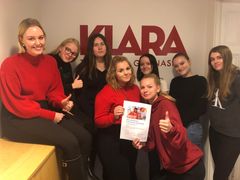 Vinnarna av mest kreativa initiativ inom Operation Dags­verke från Klara Teoretiska Gymnasium i Sundsvall