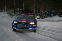 Johan Kristoffersson laddade rejält på Likenäs-sträckan och blev därmed bäste svensk i WRC 2.