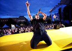 Benjamin Ingrosso har stått på Aftonbladets Rockbjörnen-scen förr. I år har han chans att gå hem med ytterligare några Rockbjörnar. Nomineringarna till årets gala är klara och nu inleds finalomröstningen. Foto: Aftonbladet