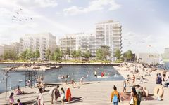 Bryggor och bad i Kolkajen