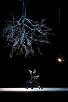 Jiri Kyliáns "Wings of Wax", en del av dansprogrammet Kylián/Ek/Naharin med Kungliga Baletten. På bilden: Gianmarco Romano och Luiza Lopes. Foto: Carl Thorborg