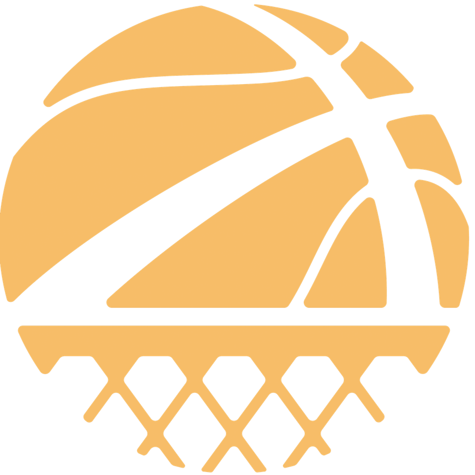Svensk Basket - Ikon - Blå bakgrund